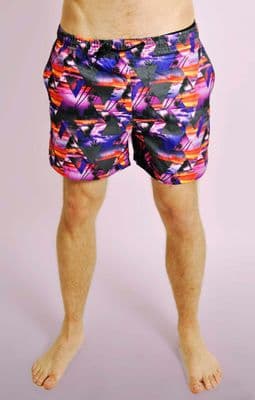 Triangle Geo Print Swimshorts