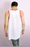 White Mesh Basketball Vest
