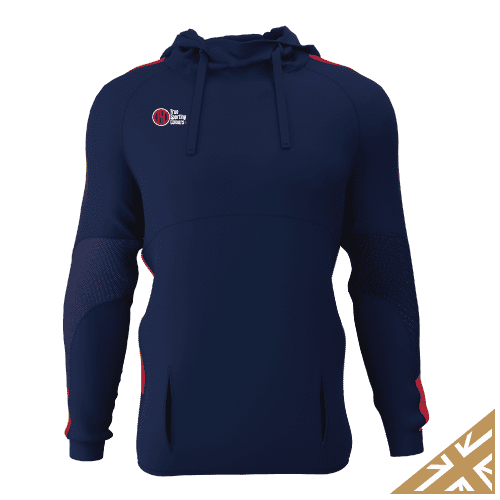 DNA PRO POLY HOODIE - Navy/Red