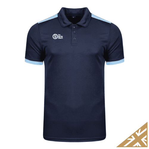HELIX POLO SHIRT - Navy/Sky