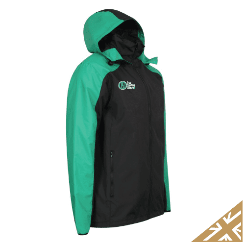 HELIX RAIN JACKET - Black/Emerald