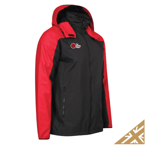 HELIX RAIN JACKET - Black/Red