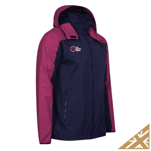 HELIX RAIN JACKET - Navy/Maroon