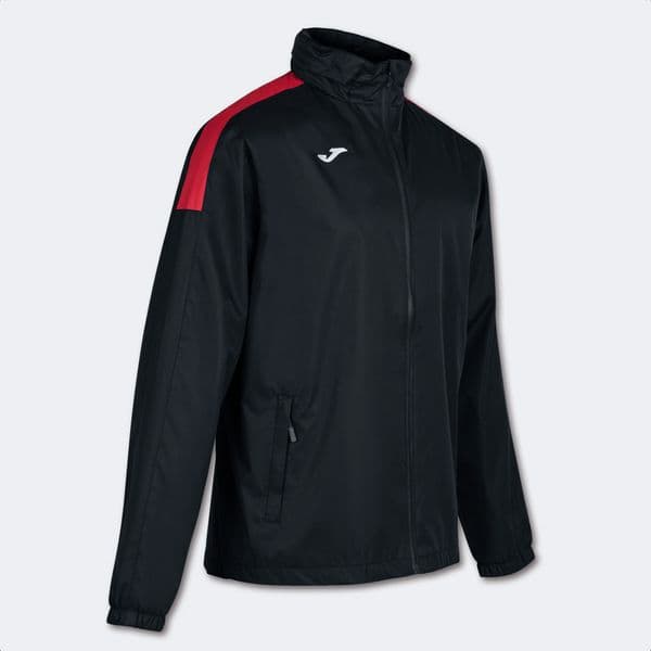 TRIVOR RAIN JACKET - Black/Red