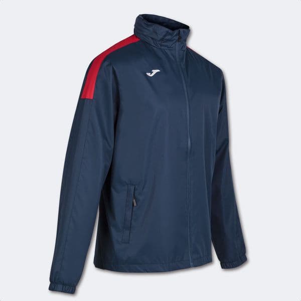TRIVOR RAIN JACKET - Navy/Red
