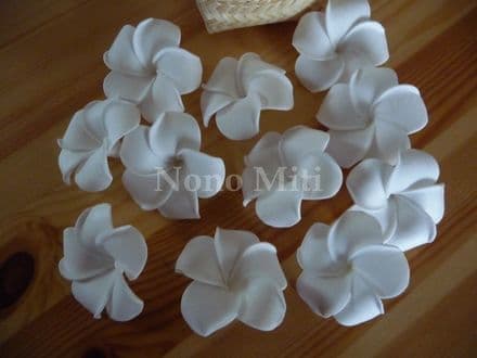 12-30 x têtes fleur frangipanier * 4cm * blanc neige