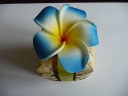12 x  têtes frangipanier dragée * 6cm bleu