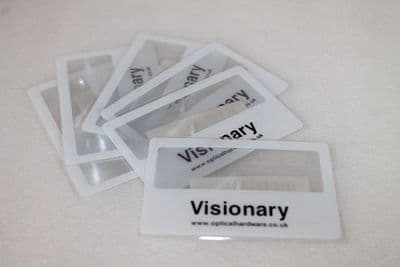 Visionary Mag 1 credit card sized magnifier (pack of 3)