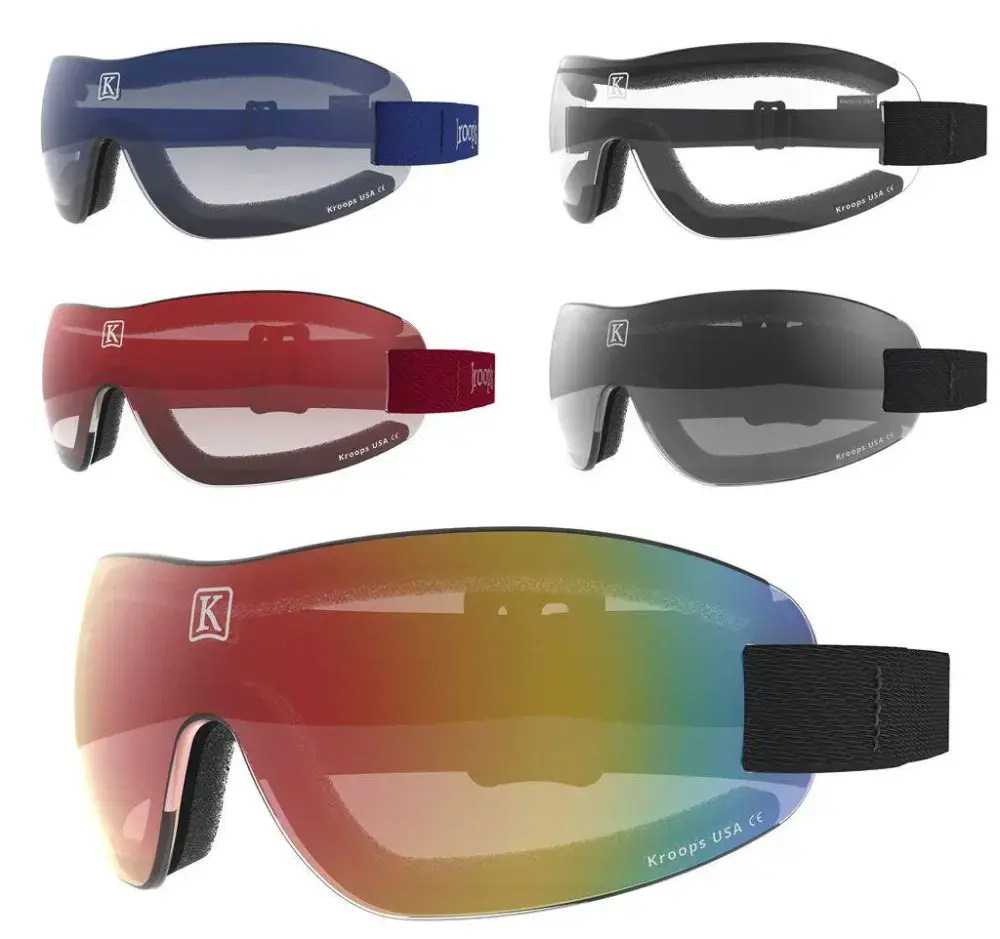 Kroops I.K. 91 Goggles in multiple colours for jockeys and horse riders