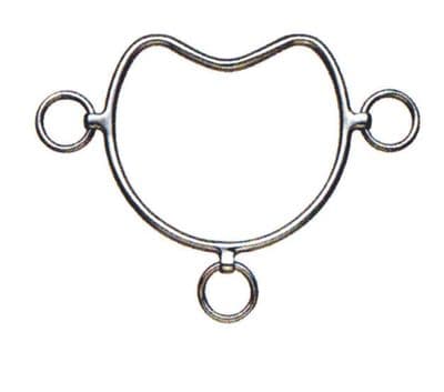 Zilco Chifney anti-rearing bit - curved mouth