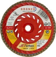 Flap Discs DRONCO 'JET Zircon' Zirconium Flap Discs