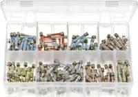 Glass Fuses  8 x Amperages: 2, 5, 10, 15, 20, 25, 35, 50 A. Electrical Assembly Assortment Box of Glass Fuses