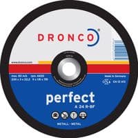 Metal Cutting Discs DRONCO 'Perfect' Metal Cutting Discs - Depressed Centre - Large Pack