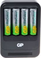 Batteries GP Batteries NiMH Charger Unit with 4 x AA ReCyko& Batteries