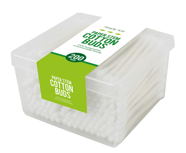 Cotton Buds 200 pack Paper Stem