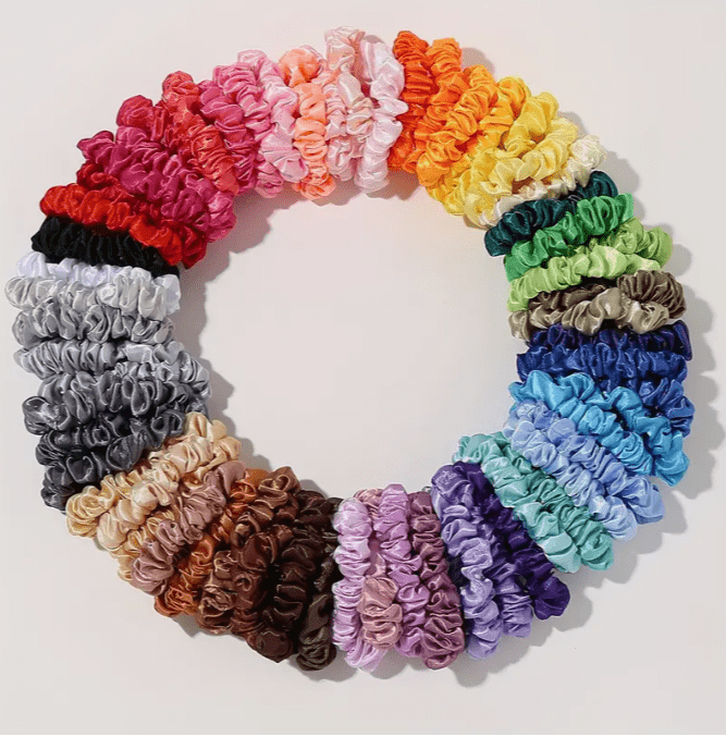 Hair Scrunchie Colours 1x6 Assorted Colours Hair Scrunchie Colours 1x6 Assorted Colours