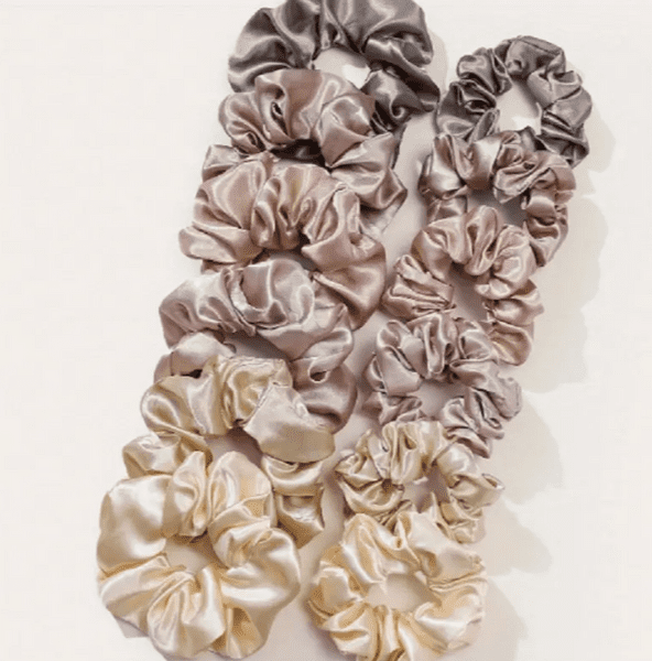 Hair Scrunchie Nudes 1x6 assorted colours