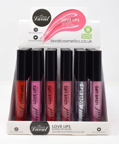 Laval Lipgloss Coloured Dispay 1x24