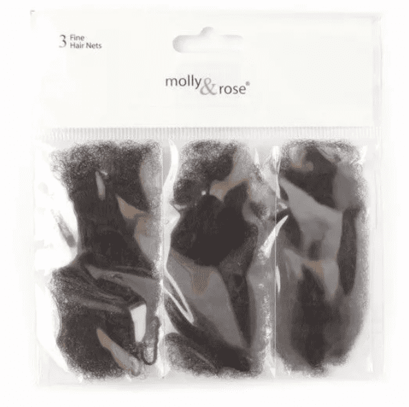 Molly&Rose Hair Nets Black 3 pack