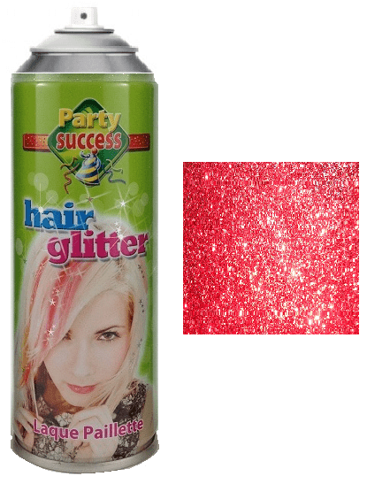 Party Success Glitter Hairspray Red