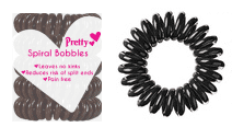 Pretty Spiral Bobbles Black