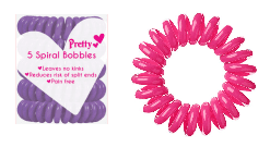 Pretty Spiral Bobbles Pink