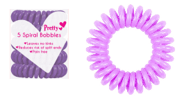 Pretty Spiral Bobbles Purple