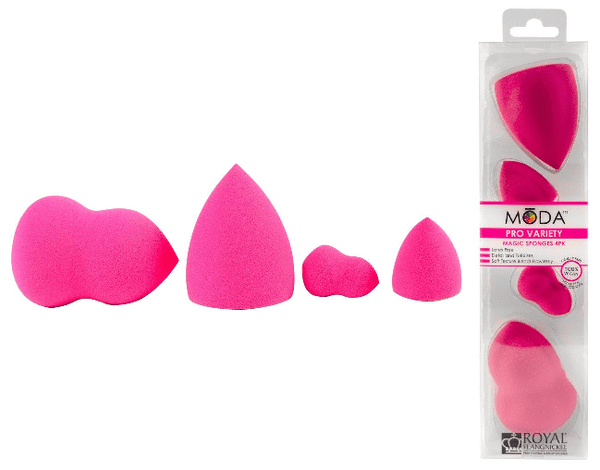Royal Langnickel Moda Pro Variety Magic Sponges 4 Pack