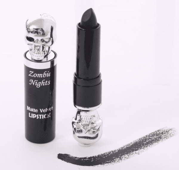 Saffron Black Lipstick Zombie Lipstick 01 True Ebony