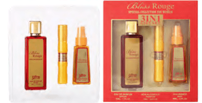 Saffron Gift Set Bliss Rouge 3piece