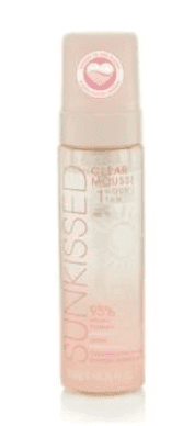 Sunkissed Self Tan Mousse Clear 1 Hour Tan