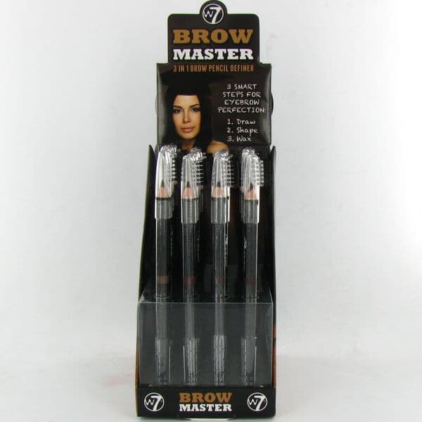 W7 Brow Master 3 In 1 Brow Pencil Definer 1x24