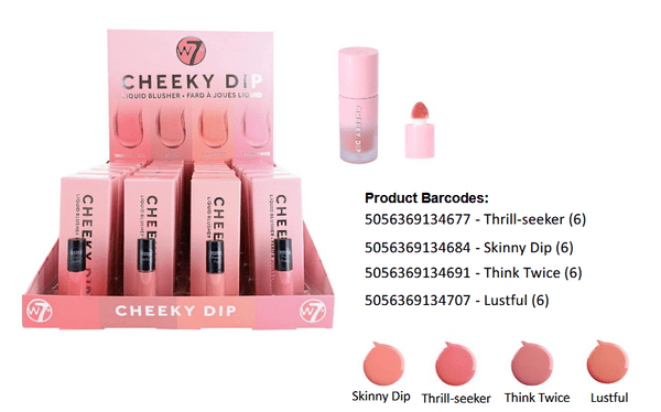 W7 Cheeky Dip Blusher 1x24