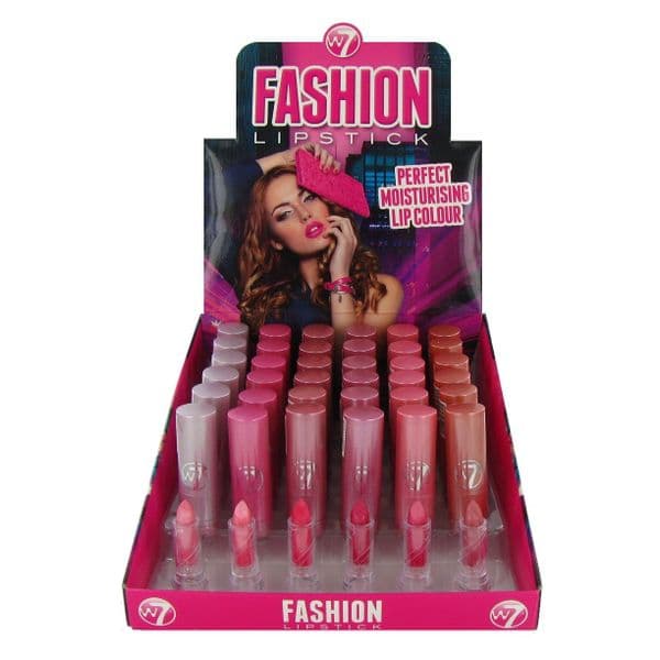 W7 Fashion Lipstick Pinks Assorted 1x36