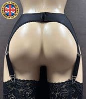 6 Strap CLASSIC Suspender Belt Black