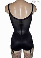 6 Strap PANTY Corselette / Full Girdle - Black