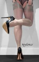 Fully Fashioned 'STYLE' Cuban Heel Stockings