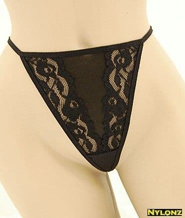 Lace Thong Black or White