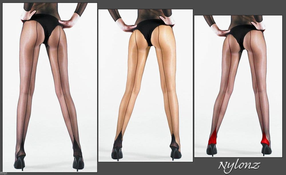 Luxury Sheer To Waist Seamed Pantyhose / Tights - 3 Pair Pack