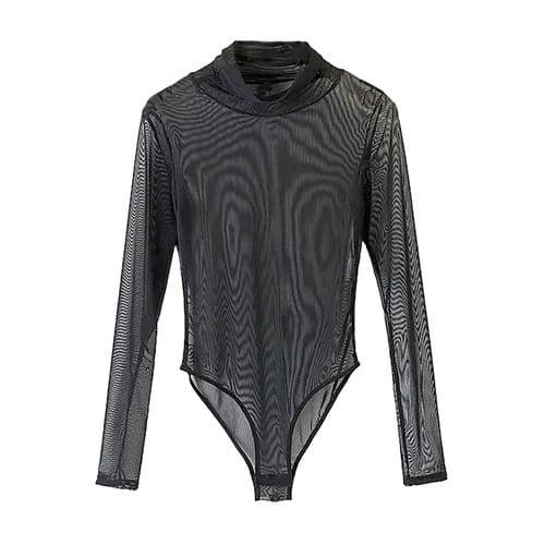 Men's Sheer Body Suit - Black
