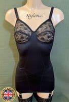 MISS X 6 Strap Corselette / Full Girdle - Black