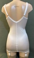 MISS X 6 Strap Corselette / Full Girdle - White