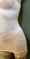 MISS X 6 Strap Corselette / Full Girdle - White