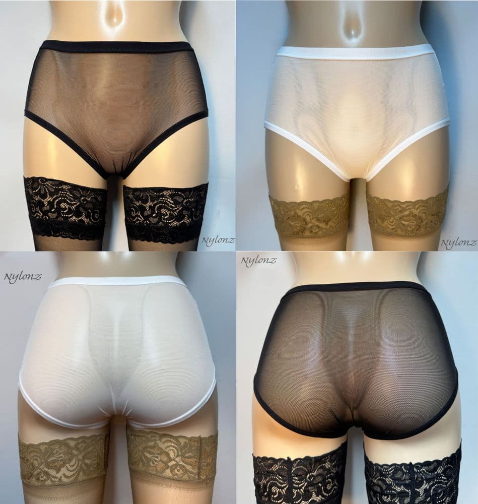 NYLONZ Stretch Sheer Panties FULL CUT