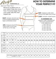 Rago 1359 6 Strap Open Bottom Girdle - Black