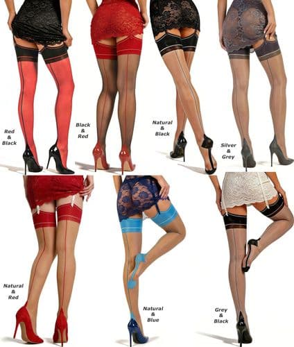 Seam & Heel 'Bicolore' Stockings