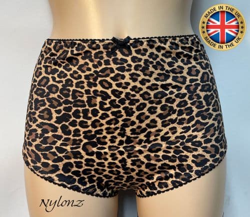 Vintage Style FULL CUT Panty - Leopard