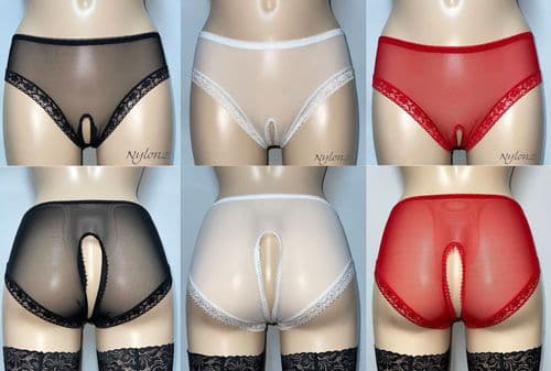 Vue  Sheer Crotchless Panties