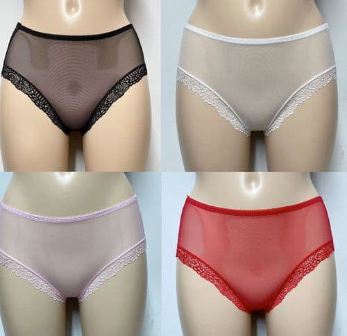 Vue  Sheer Lace Trim Panties
