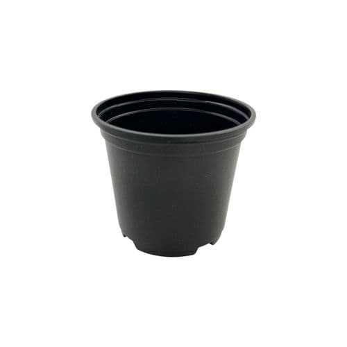 10.5 cm Black Tall Plant Pot – Thermoformed Plastic Nursery Pot with Drainage